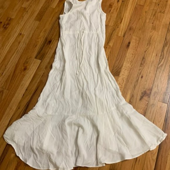mango mng cream colored maxi dress size 2 - Picture 5 of 7